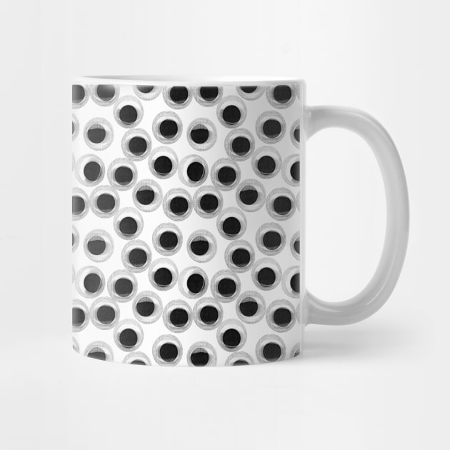 Googly Eye pattern -white by crumpetsandcrabsticks